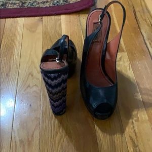 Missoni peep toe heels